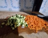 A picture of step 1 of Vegetable Rice with Beef Stew🍛.