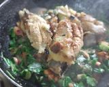 A picture of step 8 of Khandeshi special jalgaon green brinjal roasted bharta.