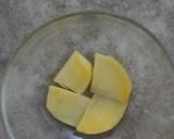 A picture of step 1 of Half moon cut shape pakoras.