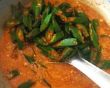 A picture of step 4 of Bhindi ka salan.