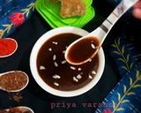 गुड़ इमली की मीठी चटनी (gur imli ki meethi chutney recipe in Hindi) रेसिपी चरण 3 फोटो