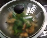 Foto langkah ke 10 dari resep Lobak putih masak Daging ayam cincang Goreng telur.