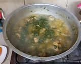 A picture of step 8 of Chicken palak.