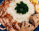 A picture of step 6 of Long Xuyen Broken Rice (Caramelized Pork and Egg).