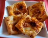 Foto del paso 4 de la receta: Aperitivos de hojaldre con queso y sobrasada