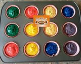 A picture of step 5 of Coloured cupcakes.