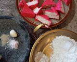 Foto langkah ke 3 dari resep Tahu Aci Merah Putih.