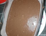 صورة لخطوة 3 من وصفة كيكة الشوكولاتة المسقية بدون شوكولاته اقتصادية والبنة ولا أروع🥧😋🤤
