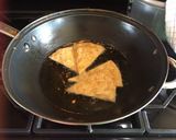 A picture of step 2 of Fried Tortilla Nachos.