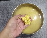 A picture of step 1 of Dhokla/ Moong Dal Dhokla.