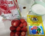 Foto langkah ke 1 dari resep Permen Jelly Merah Putih.