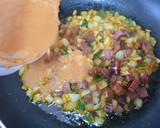 Foto del paso 5 de la receta: Espirales de lenteja roja a la Ibérica