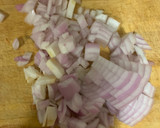 Foto del paso 1 de la receta: Boniato con champiñones