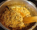 A picture of step 6 of Mushroom Biryani.
