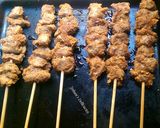 A picture of step 5 of Beef Kebab(Tsire).