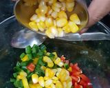 A picture of step 1 of Cheese Vegetables Nachos.