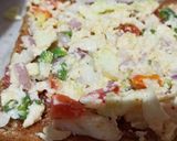 A picture of step 3 of Cheesy bread pizza.