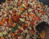 Foto del paso 5 de la receta: Espirales de lenteja con falsa boloñesa de Soja texturizada con tomate seco y albahaca