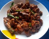 A picture of step 7 of Pepper Chicken.