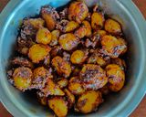 A picture of step 3 of Baby Potato Fry.
