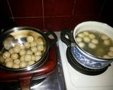 Foto langkah ke 3 dari resep Cilok isi bakso bumbu kacang.