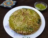 A picture of step 6 of Suji Palak Handvo.