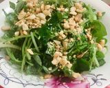 Hình bước làm 1 của món Rau càng cua bóp xổi (gỏi chay)