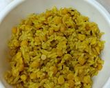 A picture of step 4 of Roasted Gram Rice Tehari.