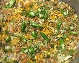 A picture of step 5 of Chicken fried Rice & chicken Manchurian.
