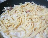 A picture of step 3 of Chicken Bacon Florentine (Fettucine).