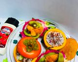 Foto del paso 5 de la receta: Ensaladas de caqui, pitahaya, kiwi