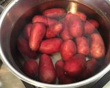 Une image de l'étape 1 de Pommes de terre rouges croustillantes fracassées à l'ail, échalote, chapelure aux épices.