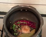 A picture of step 3 of One pot vegetable and dal masala khichdi in pressure cooker.