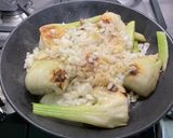A picture of step 8 of Braised Fennel with Maple Syrup and Lemon.