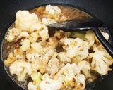 A picture of step 5 of Cauliflower with soya bean sauce.