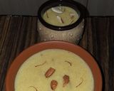 A picture of step 5 of Kashmiri kong phirni(suji kesar phirni).