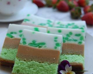 Pandan Cake Cendol Palm Sugar Pudding - Step 10