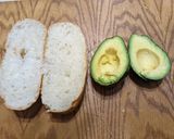 A picture of step 2 of Avocado on a bun.