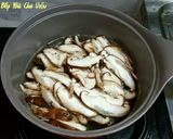 Hình bước làm 3 của món Canh Nấm 버섯국