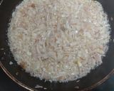 A picture of step 1 of Prawns polaw.