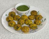 A picture of step 14 of Crispy Methi Gota in Appe Pan | No Deep Fry Gujarati Snack.