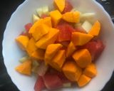 A picture of step 2 of Fruit salad with dried fruits.