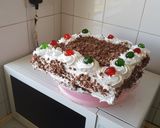 A picture of step 6 of Black forest cake.