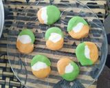 A picture of step 1 of Tiranga puri.