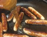 A picture of step 4 of My Pork Sausage & Honey Pineapple. 😉.