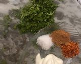 A picture of step 2 of Potatoes and pasta doughnut kabab.