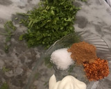 A picture of step 2 of Potatoes and pasta doughnut kabab.