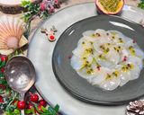 Une image de l'étape 3 de Carpaccio de saint-Jacques à la passion.