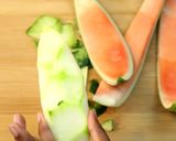 A picture of step 1 of Leftover Watermelon Recipe - Watermelon Rind Curry.
