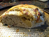 Pan casero relleno de jamón y queso, con harina Pureza